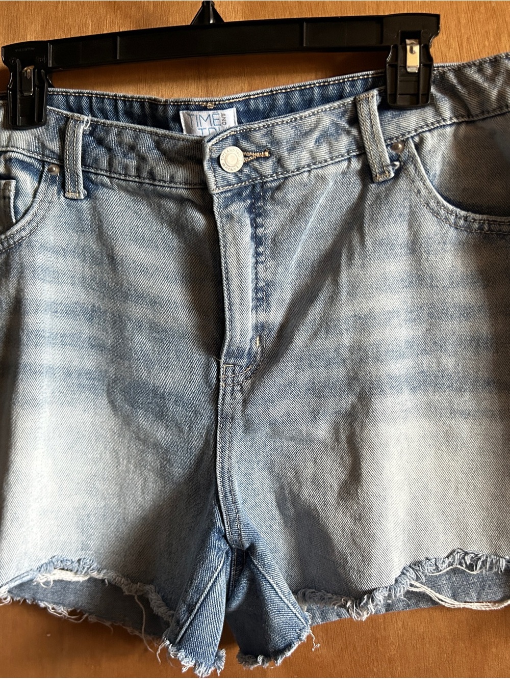 Time and Tru Light Blue Denim Cutoff Shorts